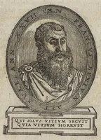 An illustration from Dialogo di M. Nicolo Franco, doue si ragiona delle bellezze. Alla eccellentissima Marchesana del Vasto (1542)