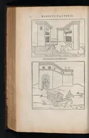 An illustration from En tibi lector Robertvm Valtvrivm, ad illvstrem heroa Sigismvndum Pandulphum Malatestam Ariminensium regem, De re militari libris XII : multò emaculatius, ac picturis, quae plurimae in eo sunt, elegantioribus expressum, quam cum Veronae inter initia artis chalcographicae anno M.cccclxxxiii. inuulgaretur (1532)
