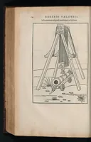 An illustration from En tibi lector Robertvm Valtvrivm, ad illvstrem heroa Sigismvndum Pandulphum Malatestam Ariminensium regem, De re militari libris XII : multò emaculatius, ac picturis, quae plurimae in eo sunt, elegantioribus expressum, quam cum Veronae inter initia artis chalcographicae anno M.cccclxxxiii. inuulgaretur (1532)
