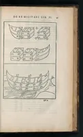 An illustration from En tibi lector Robertvm Valtvrivm, ad illvstrem heroa Sigismvndum Pandulphum Malatestam Ariminensium regem, De re militari libris XII : multò emaculatius, ac picturis, quae plurimae in eo sunt, elegantioribus expressum, quam cum Veronae inter initia artis chalcographicae anno M.cccclxxxiii. inuulgaretur (1532)