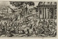 Picture 11 of 13 from Fvnerali antichi di diuersi popoli, et nationi : forma, ordine, et pompa di sepolture, di essequie, di consecrationi antiche et d'altro (1574), leaf 106