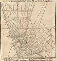 Picture 38 of 58 from Gnomonice Andreae Schoneri Noribergensis, hoc est, De descriptionibvs horologiorvm sciotericorvm omnis generis, proiectionibus circulorum sphaericorum ad superficies, cum planas, tum conuexas concauasq[ue], sphaericas, cylindricas, ac conicas, item delineationibus quadrantum, annulorum, &c. libri tres (1562), leaf 144