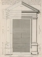 An illustration from Representations geometrales de plusieurs parties de bastiments faites par les reigles de l'architectvre antiqve, et de qui les mesures sont reduittes en piedz, poulces & lignes, afin de saccommoder a la maniere de mesurer la plus en vzage parmy le commun des ouuvriers (1669)