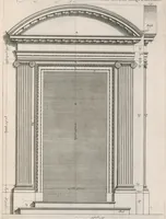 An illustration from Representations geometrales de plusieurs parties de bastiments faites par les reigles de l'architectvre antiqve, et de qui les mesures sont reduittes en piedz, poulces & lignes, afin de saccommoder a la maniere de mesurer la plus en vzage parmy le commun des ouuvriers (1669)