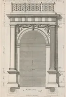 An illustration from Representations geometrales de plusieurs parties de bastiments faites par les reigles de l'architectvre antiqve, et de qui les mesures sont reduittes en piedz, poulces & lignes, afin de saccommoder a la maniere de mesurer la plus en vzage parmy le commun des ouuvriers (1669)