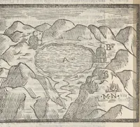 Picture 12 of 28 from Sito et antichita della citta di Pozzuolo : e del suo amenissimo distretto, con la descrittione di tutti i luoghi notabili e degni di memoria, e di Cuma, e di Baia, e di Miseno, e degli altri luoghi conuicini : con le figure de gli edificij, e con gli epitafi che vi sono (1606), leaf 108