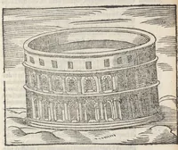 Picture 7 of 28 from Sito et antichita della citta di Pozzuolo : e del suo amenissimo distretto, con la descrittione di tutti i luoghi notabili e degni di memoria, e di Cuma, e di Baia, e di Miseno, e degli altri luoghi conuicini : con le figure de gli edificij, e con gli epitafi che vi sono (1606), leaf 54