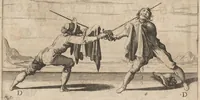 An illustration from Gran simulacro dell'arte e dell'uso della scherma (1610)