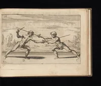 An illustration from Gran simulacro dell'arte e dell'uso della scherma (1610)