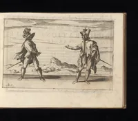 An illustration from Gran simulacro dell'arte e dell'uso della scherma (1610)