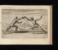 An illustration from Gran simulacro dell'arte e dell'uso della scherma (1610)