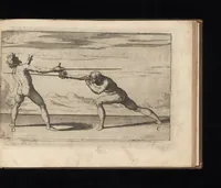 An illustration from Gran simulacro dell'arte e dell'uso della scherma (1610)