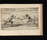 An illustration from Gran simulacro dell'arte e dell'uso della scherma (1610)