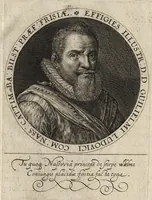 An illustration from Nassovischen oraignien-boom : daer by ghevoecht, de conterfeytsels der voornaemster helden, die vvt desen stam ghesproten zijn, die hen (in tyden van oorlogen) in dese Vrye-landen ghebruyckt hebben = Malus aurantius Nassovicus : continens simulachra heroum ex illustrissi stirpe Nassovica or. quorum consilio et armis libertas provinciar. confoed. Belgij hactenus conservata et defensa est (1615)