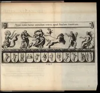 An illustration from Antiquae tabulae marmoreae solis effigie symbolisque exculptae accurata explicatio : qua priscae quaedam mythologiae, ac nonnulla praeterea vetera monumenta marmorum, gemmarum, nomismatum illustrantur (1617)