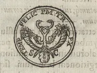 An illustration from Antiquae tabulae marmoreae solis effigie symbolisque exculptae accurata explicatio : qua priscae quaedam mythologiae, ac nonnulla praeterea vetera monumenta marmorum, gemmarum, nomismatum illustrantur (1617)