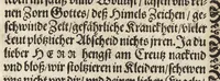 An illustration from Vita Christi, das ist, das Leben, vnschuldige Leiden, heilige Blutuergiessen, vnnd heilwirdiger Tode Jesu Christi vnnsers Erlösers vnd Seeligmachers : mit andechtigen Gebeten vnd in Kupffer gestochne[n] Figuren gezieret (1621)