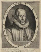 An illustration from Herōologia Anglica, hoc est, Clarissimorum et doctissimorum aliq[uo]t Anglorum qui floruerunt ab anno Cristi M.D. usq[ue] ad presentem annum M.D.CXX vivae effigies, vitae, et elogia duobus tomis (1620)