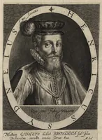 An illustration from Herōologia Anglica, hoc est, Clarissimorum et doctissimorum aliq[uo]t Anglorum qui floruerunt ab anno Cristi M.D. usq[ue] ad presentem annum M.D.CXX vivae effigies, vitae, et elogia duobus tomis (1620)