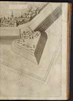 Picture 27 of 35 from Della architettvra militare del capitanio Francesco de' Marchi bolognese, gentil'hvomo romano, libri tre : nelli qvali si descrivono li veri modi del fortificare, che si vsa a' tempi moderni : con vn breve, et vtile trattato, nel quale si dimostrano li modi del fabricar l'artigliaria, & la prattica di adoperarla, da quelli che hanno carico di essa (1599), leaf 526