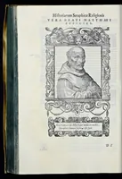 Picture 27 of 59 from Historiarvm seraphicae religionis libri tres, seriem temporum continentes, quibus breui explicantur fundamenta, uniuersiq[ue] ordinis amplificatio, gradus, et instituta; nec non uiri scientia, uirtutibus, et fama praeclari (1586), leaf 367