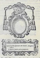 An illustration from Historiarvm seraphicae religionis libri tres, seriem temporum continentes, quibus breui explicantur fundamenta, uniuersiq[ue] ordinis amplificatio, gradus, et instituta; nec non uiri scientia, uirtutibus, et fama praeclari (1586)