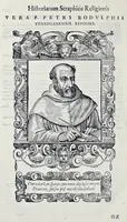 Picture 58 of 59 from Historiarvm seraphicae religionis libri tres, seriem temporum continentes, quibus breui explicantur fundamenta, uniuersiq[ue] ordinis amplificatio, gradus, et instituta; nec non uiri scientia, uirtutibus, et fama praeclari (1586), leaf 729