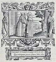 Picture 3 of 59 from Historiarvm seraphicae religionis libri tres, seriem temporum continentes, quibus breui explicantur fundamenta, uniuersiq[ue] ordinis amplificatio, gradus, et instituta; nec non uiri scientia, uirtutibus, et fama praeclari (1586), leaf 76