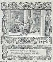 Picture 5 of 59 from Historiarvm seraphicae religionis libri tres, seriem temporum continentes, quibus breui explicantur fundamenta, uniuersiq[ue] ordinis amplificatio, gradus, et instituta; nec non uiri scientia, uirtutibus, et fama praeclari (1586), leaf 87