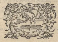 An illustration from Tou hagiou patros hēmōn E[p]iphaniou, episkopou Konstanteias Kyprou, Eis ton physiologon, tou autou Eis ta baia logos = Sancti patris nostri Epiphanii, Episcopi Constantiae Cypri Ad physiologvm : eiusdem In die festo Palmarum sermo (1588)