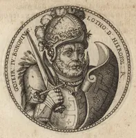 An illustration from Avstrasiae reges et dvces epigrammatis (1591)
