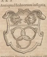 Picture 27 of 44 from Catalogvs gloriae mvndi D. Bartholomaei Cassanaei, Bvrgvndi, apvd Aqvas Sextias in Senatv decvriae praesidis, ac viri clarissimi : in qvo mvlta praeclara de praerogativis, praeeminentijs, maioritate, praestantijs, & excellentijs, continentur ... : opvs ... in XII. libros diuisum, nvnc denvo accvratissime emendatvm ac novis figvris elegantissime illustratum, ita vt facile omnes caeteras editiones antecellere possit (1579), leaf 127