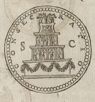 An illustration from Funerailles, & diuerses manieres d'enseuelir des Rommains, Grecs, & autres nations, tant anciennes que modernes (1581)