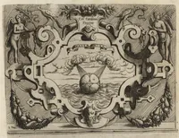 An illustration from Imprese nobili et ingeniose di diuersi prencipi, et d'altri personaggi illvstri nell'arme et nelle lettere : le quali, col disegno loro estrinseco, dimostrano l'animo, et la buona ò mala fortuna de gli Autori loro (1583)
