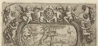 An illustration from Imprese nobili et ingeniose di diuersi prencipi, et d'altri personaggi illvstri nell'arme et nelle lettere : le quali, col disegno loro estrinseco, dimostrano l'animo, et la buona ò mala fortuna de gli Autori loro (1583)