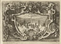 An illustration from Imprese nobili et ingeniose di diuersi prencipi, et d'altri personaggi illvstri nell'arme et nelle lettere : le quali, col disegno loro estrinseco, dimostrano l'animo, et la buona ò mala fortuna de gli Autori loro (1583)