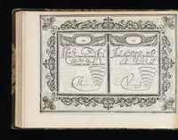 An illustration from Soprascritte di lettere in forma cancelleresca, corsiva, appartenenti ad ogni grado di persona / di Salvadore Gagliardelli scrittore in Fiorenza ; date in luce in tal carattero per comune vtilità de gli studiosi della buona forma dello scriuere, per esercitarsi nelle accomodate abbreuiature, ne' tratti diuersi, nelle variate maiuscole, che in esso sono, cosi nello scritto, come anco nel modo del dire di esse soprascritte ; con la tauola per ordine, alla quale ciascuno ricorrerà, perche in essa si dichiarano particolarmente le soprascritte, che si contengono in questo libro ; con l'aggiunta di questa [16-mm. blank] stampa, come à piè della Tauola si dice (1583)
