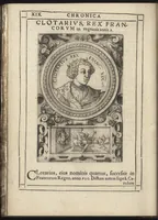 An illustration from Effigies regvm francorvm omnivm : a Pharamvndo ad Henricvm vsqve Tertivm, ad viuum, quantum fieri potuit, expressae (1576)