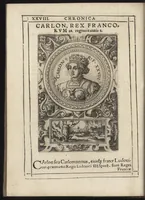 Picture 17 of 30 from Effigies regvm francorvm omnivm : a Pharamvndo ad Henricvm vsqve Tertivm, ad viuum, quantum fieri potuit, expressae (1576), leaf 65