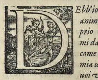 An illustration from Lettere d'Isabella Andreini padovana, comica gelosa, et academica intenta : nominata l'accesa (1612)