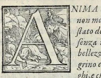 An illustration from Lettere d'Isabella Andreini padovana, comica gelosa, et academica intenta : nominata l'accesa (1612)