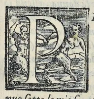 An illustration from Lettere d'Isabella Andreini padovana, comica gelosa, et academica intenta : nominata l'accesa (1612)