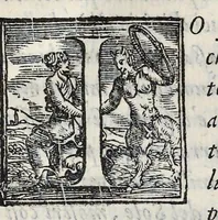 An illustration from Lettere d'Isabella Andreini padovana, comica gelosa, et academica intenta : nominata l'accesa (1612)