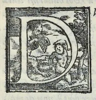 An illustration from Lettere d'Isabella Andreini padovana, comica gelosa, et academica intenta : nominata l'accesa (1612)