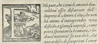 An illustration from Lettere d'Isabella Andreini padovana, comica gelosa, et academica intenta : nominata l'accesa (1612)