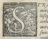 An illustration from Lettere d'Isabella Andreini padovana, comica gelosa, et academica intenta : nominata l'accesa (1612)