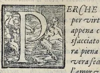 An illustration from Lettere d'Isabella Andreini padovana, comica gelosa, et academica intenta : nominata l'accesa (1612)