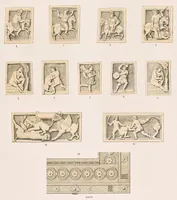 An illustration from Fundgruben der Kunst und Ikonographie in den Elfenbein-Arbeiten des christlichen Altertums und Mittèlalters in 35 Tafeln; Prof. Dr. aus'm Weerths nachgelassenes Werk (1912)
