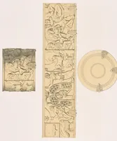 An illustration from Fundgruben der Kunst und Ikonographie in den Elfenbein-Arbeiten des christlichen Altertums und Mittèlalters in 35 Tafeln; Prof. Dr. aus'm Weerths nachgelassenes Werk (1912)