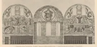 An illustration from Viborg Domkirke: Joakim Skovgaards billeder, Domkirkens historie. La cathédrale de Viborg: les peintures de Joakim Skovgaard, histoire de la cathédrale; (1909)
